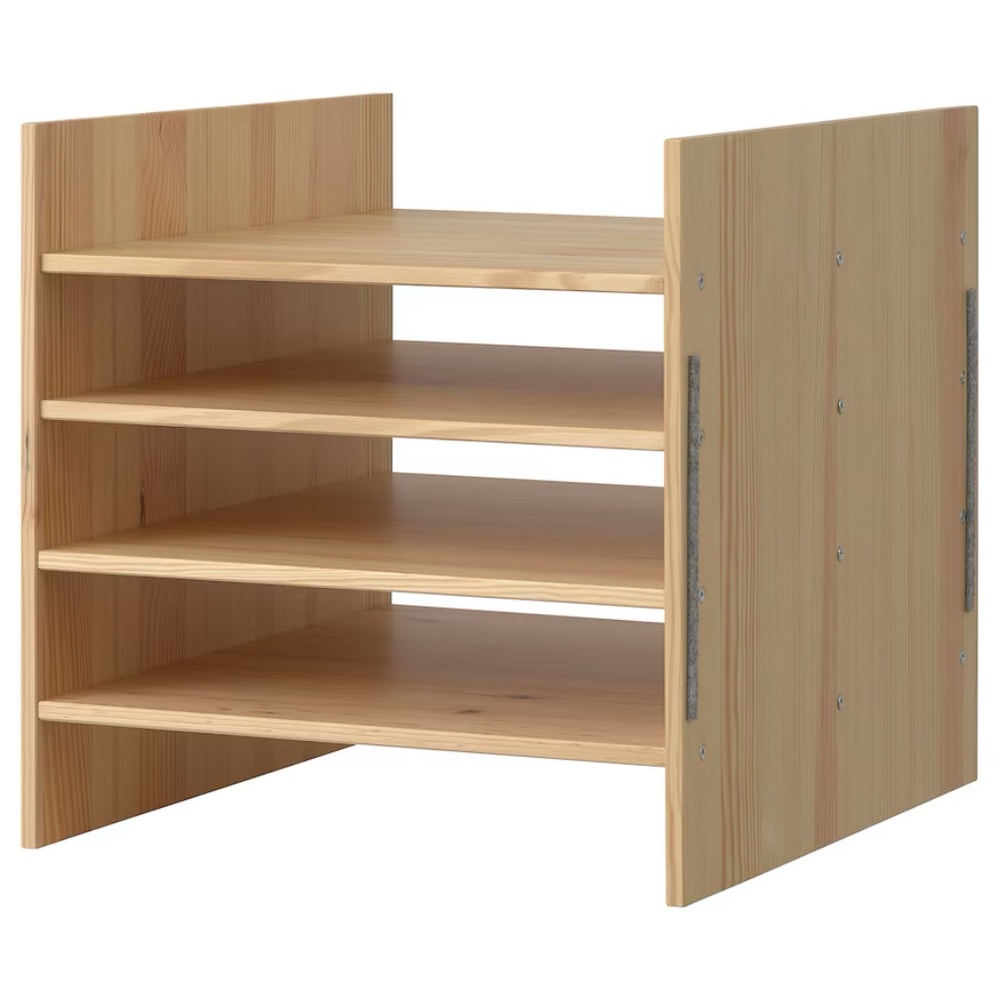 KALLAX Insert With 4 shelves, Pine, 13”x13” (205.805.88) NEW